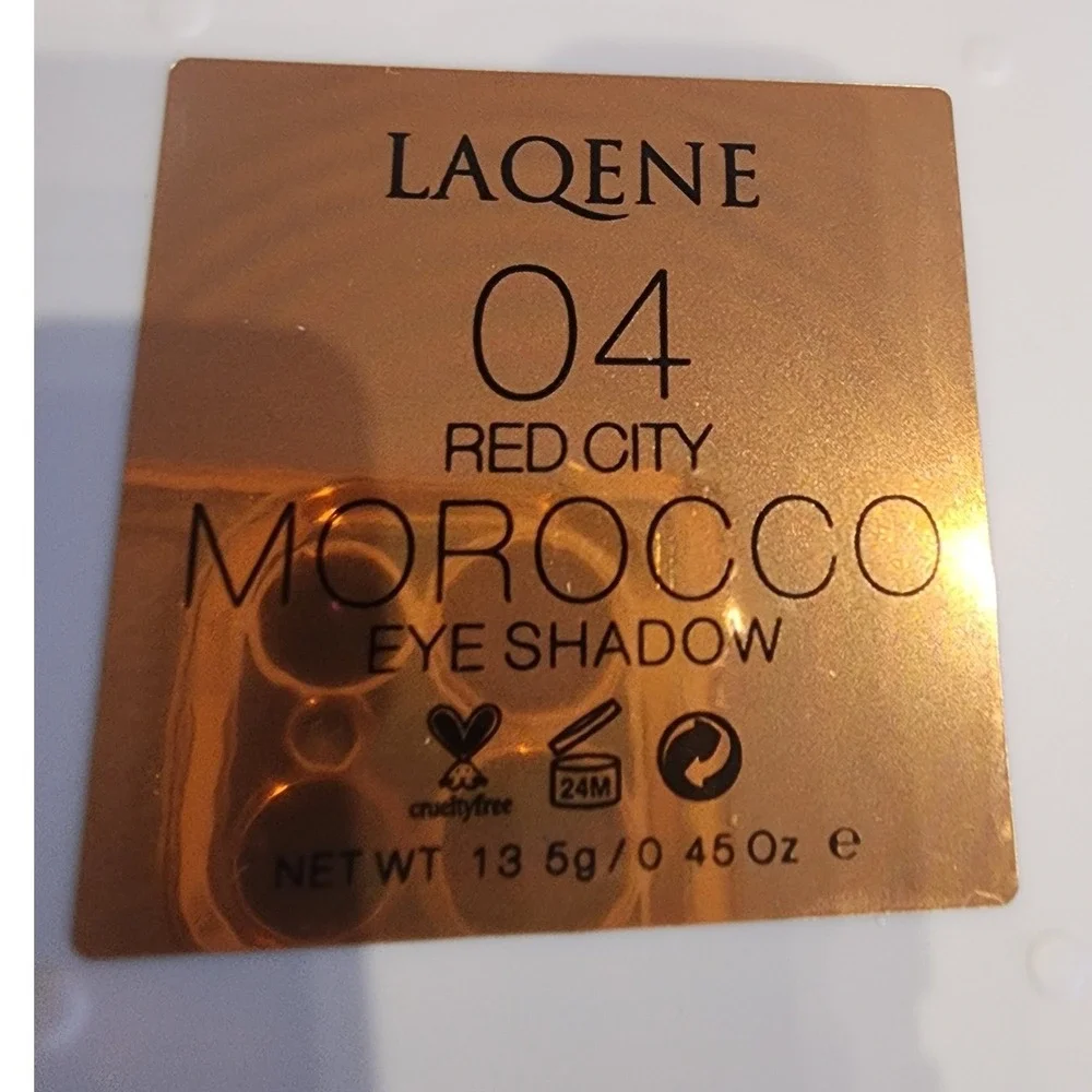 LAQENE Morocco Eyeshadow Palette‎ 04 Red City Limited Edition Gold Brown Shimmer